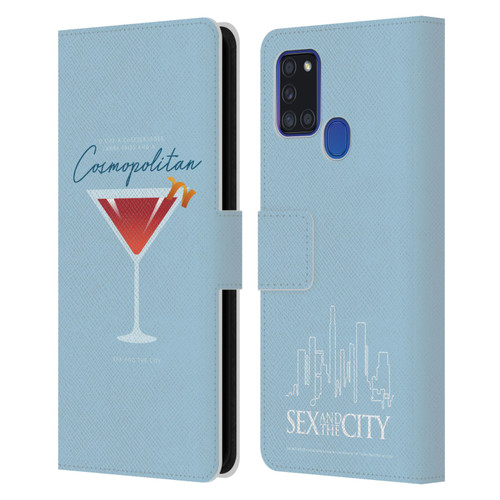 Sex and The City: Television Series Graphics Glass Leather Book Wallet Case Cover For Samsung Galaxy A21s (2020)