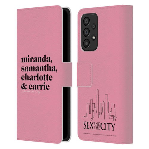 Sex and The City: Television Series Graphics Character 2 Leather Book Wallet Case Cover For Samsung Galaxy A33 5G (2022)