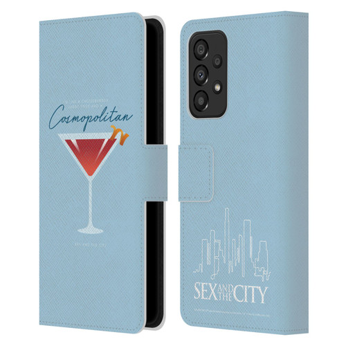 Sex and The City: Television Series Graphics Glass Leather Book Wallet Case Cover For Samsung Galaxy A33 5G (2022)