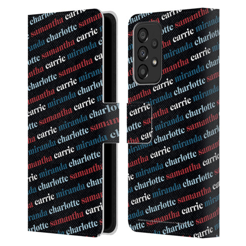 Sex and The City: Television Series Graphics Name Pattern 2 Leather Book Wallet Case Cover For Samsung Galaxy A33 5G (2022)