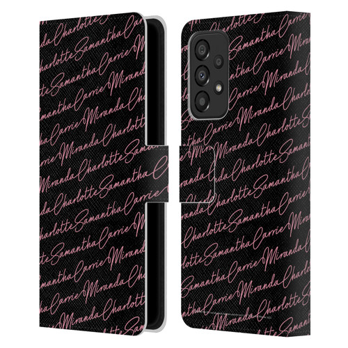 Sex and The City: Television Series Graphics Name Pattern Leather Book Wallet Case Cover For Samsung Galaxy A33 5G (2022)