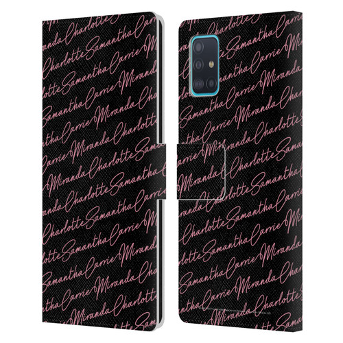 Sex and The City: Television Series Graphics Name Pattern Leather Book Wallet Case Cover For Samsung Galaxy A51 (2019)
