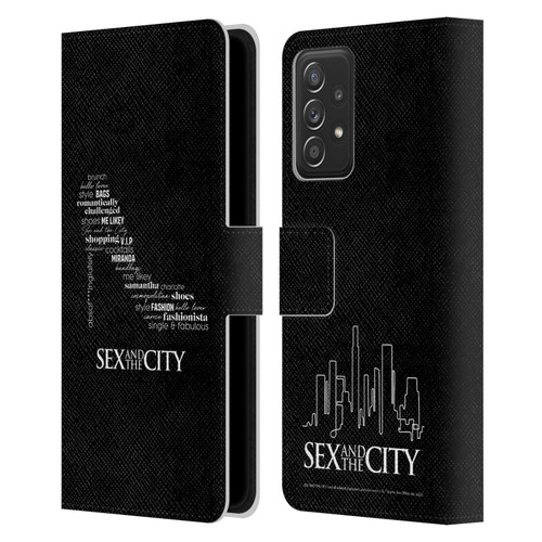 Sex and The City: Television Series Graphics Shoe Leather Book Wallet Case Cover For Samsung Galaxy A52 / A52s / 5G (2021)