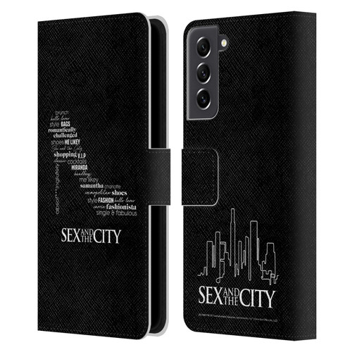 Sex and The City: Television Series Graphics Shoe Leather Book Wallet Case Cover For Samsung Galaxy S21 FE 5G