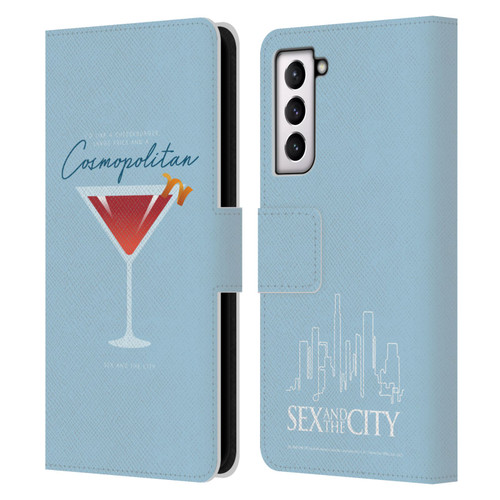 Sex and The City: Television Series Graphics Glass Leather Book Wallet Case Cover For Samsung Galaxy S21 5G