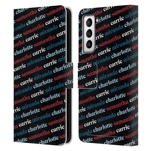 Sex and The City: Television Series Graphics Name Pattern 2 Leather Book Wallet Case Cover For Samsung Galaxy S21 5G