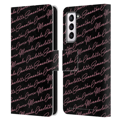 Sex and The City: Television Series Graphics Name Pattern Leather Book Wallet Case Cover For Samsung Galaxy S21 5G