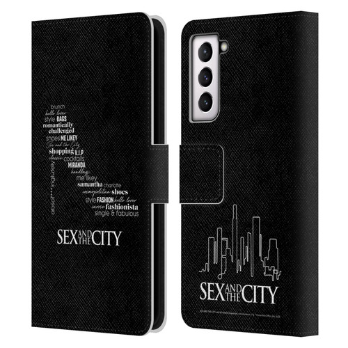 Sex and The City: Television Series Graphics Shoe Leather Book Wallet Case Cover For Samsung Galaxy S21 5G