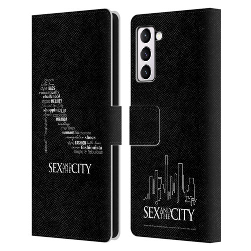 Sex and The City: Television Series Graphics Shoe Leather Book Wallet Case Cover For Samsung Galaxy S21+ 5G