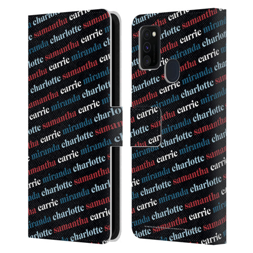 Sex and The City: Television Series Graphics Name Pattern 2 Leather Book Wallet Case Cover For Samsung Galaxy M30s (2019)/M21 (2020)