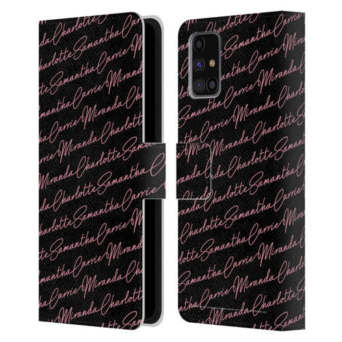 Sex and The City: Television Series Graphics Name Pattern Leather Book Wallet Case Cover For Samsung Galaxy M31s (2020)
