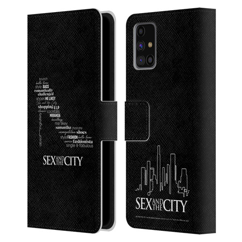 Sex and The City: Television Series Graphics Shoe Leather Book Wallet Case Cover For Samsung Galaxy M31s (2020)