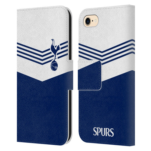 Tottenham Hotspur F.C. Badge 1978 Stripes Leather Book Wallet Case Cover For Apple iPhone 7 / 8 / SE 2020 & 2022
