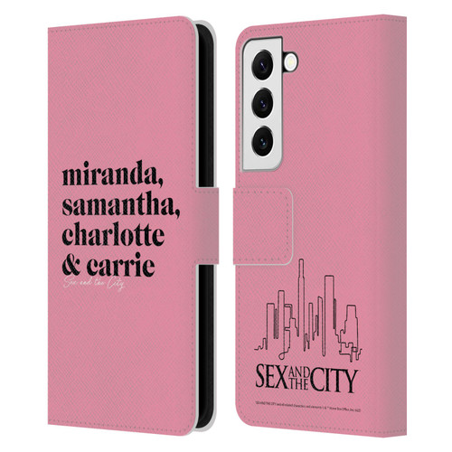 Sex and The City: Television Series Graphics Character 2 Leather Book Wallet Case Cover For Samsung Galaxy S22 5G