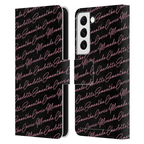 Sex and The City: Television Series Graphics Name Pattern Leather Book Wallet Case Cover For Samsung Galaxy S22 5G