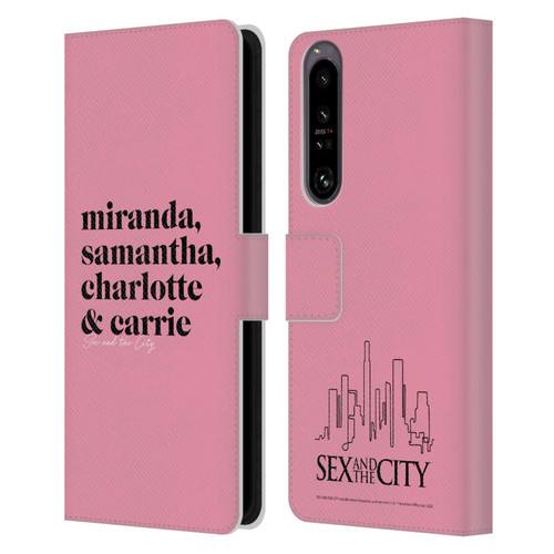 Sex and The City: Television Series Graphics Character 2 Leather Book Wallet Case Cover For Sony Xperia 1 IV