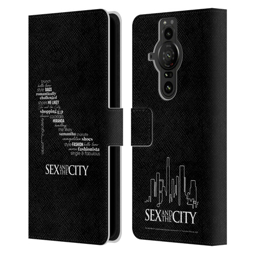 Sex and The City: Television Series Graphics Shoe Leather Book Wallet Case Cover For Sony Xperia Pro-I