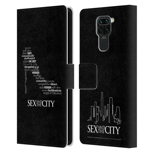Sex and The City: Television Series Graphics Shoe Leather Book Wallet Case Cover For Xiaomi Redmi Note 9 / Redmi 10X 4G