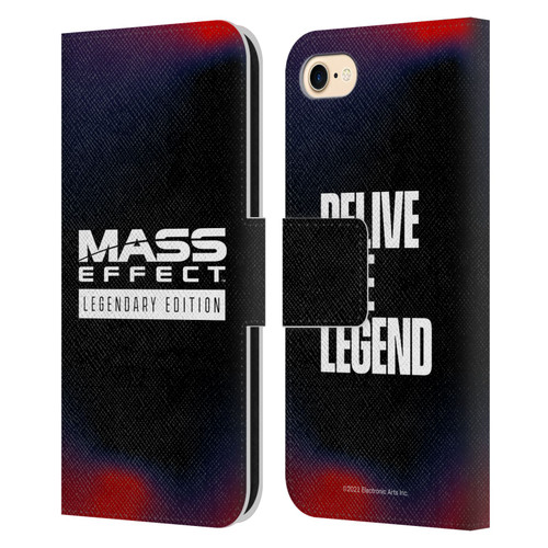 EA Bioware Mass Effect Legendary Graphics Logo Leather Book Wallet Case Cover For Apple iPhone 7 / 8 / SE 2020 & 2022