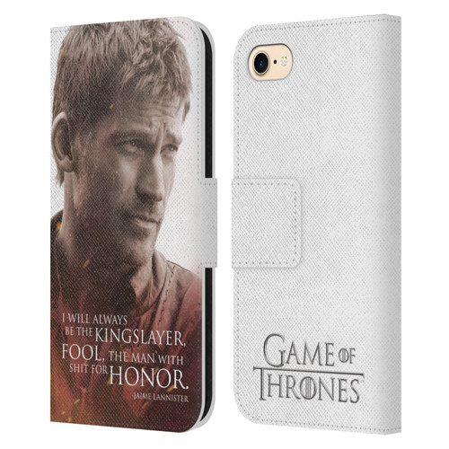 HBO Game of Thrones Character Portraits Jaime Lannister Leather Book Wallet Case Cover For Apple iPhone 7 / 8 / SE 2020 & 2022