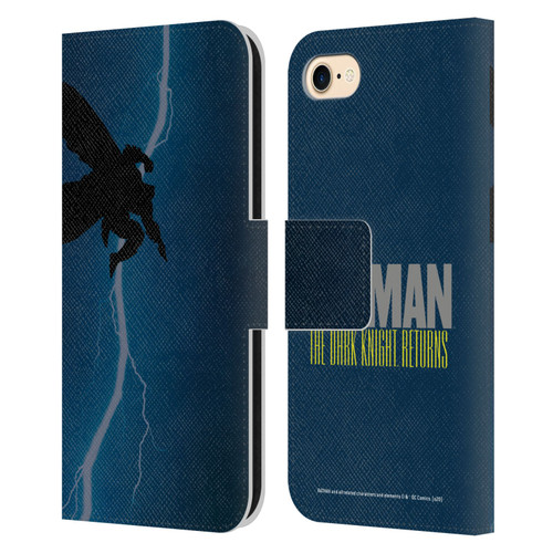 Batman DC Comics Famous Comic Book Covers The Dark Knight Returns Leather Book Wallet Case Cover For Apple iPhone 7 / 8 / SE 2020 & 2022