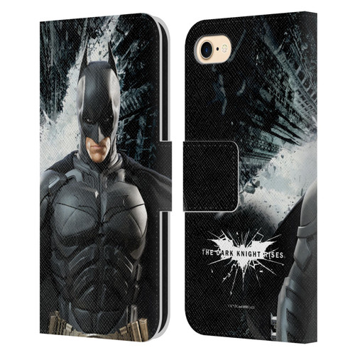 The Dark Knight Rises Character Art Batman Leather Book Wallet Case Cover For Apple iPhone 7 / 8 / SE 2020 & 2022