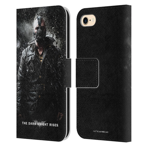 The Dark Knight Rises Key Art Bane Rain Poster Leather Book Wallet Case Cover For Apple iPhone 7 / 8 / SE 2020 & 2022