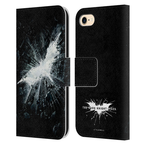 The Dark Knight Rises Logo Poster Leather Book Wallet Case Cover For Apple iPhone 7 / 8 / SE 2020 & 2022