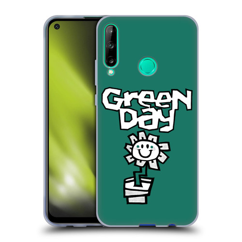 Green Day Graphics Flower Soft Gel Case for Huawei P40 lite E