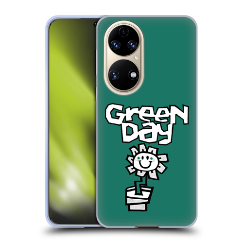 Green Day Graphics Flower Soft Gel Case for Huawei P50