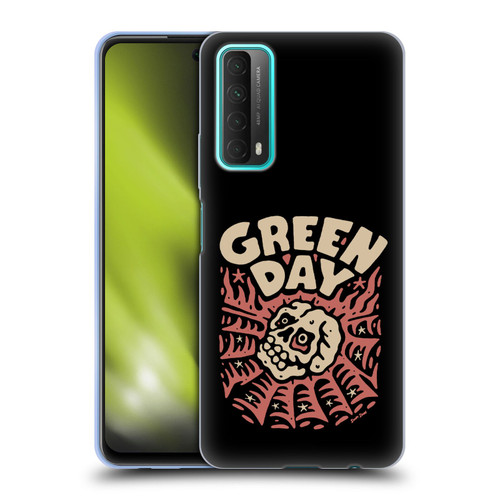 Green Day Graphics Skull Spider Soft Gel Case for Huawei P Smart (2021)