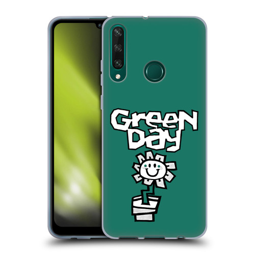 Green Day Graphics Flower Soft Gel Case for Huawei Y6p
