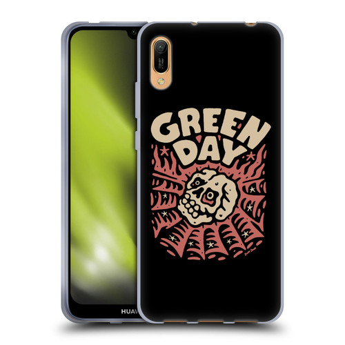 Green Day Graphics Skull Spider Soft Gel Case for Huawei Y6 Pro (2019)