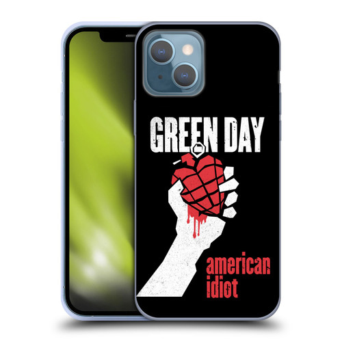 Green Day Graphics American Idiot Soft Gel Case for Apple iPhone 13