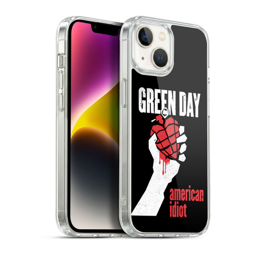 Green Day Graphics American Idiot Soft Gel Case for Apple iPhone 14