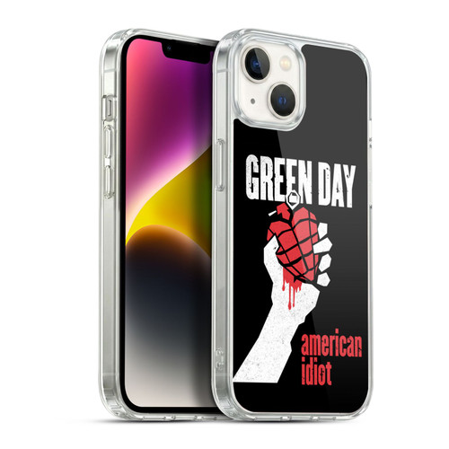 Green Day Graphics American Idiot Soft Gel Case for Apple iPhone 14 Plus