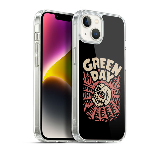 Green Day Graphics Skull Spider Soft Gel Case for Apple iPhone 14 Plus