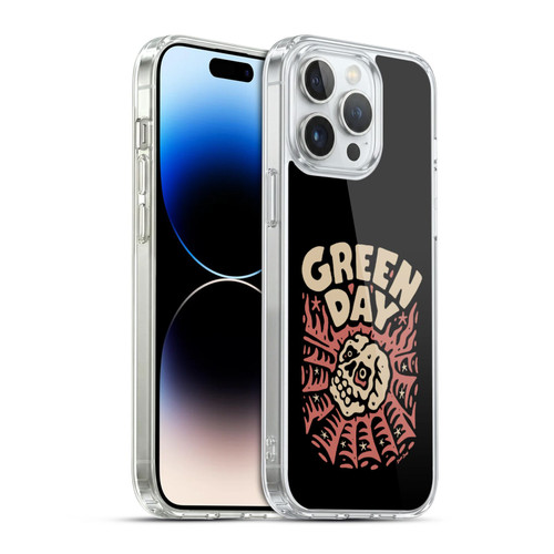 Green Day Graphics Skull Spider Soft Gel Case for Apple iPhone 14 Pro Max