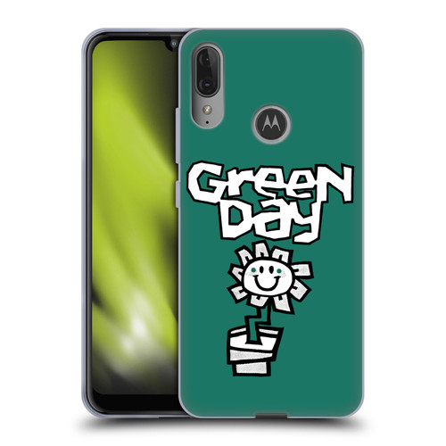 Green Day Graphics Flower Soft Gel Case for Motorola Moto E6 Plus