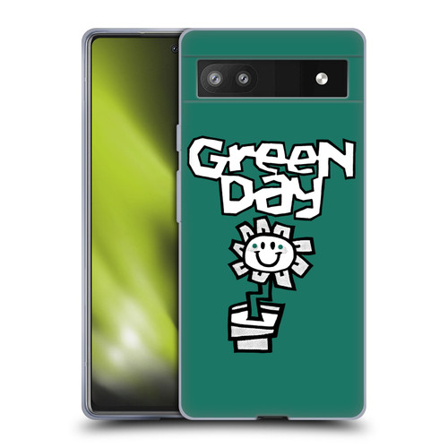 Green Day Graphics Flower Soft Gel Case for Google Pixel 6a