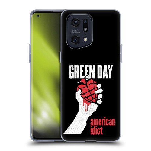 Green Day Graphics American Idiot Soft Gel Case for OPPO Find X5 Pro