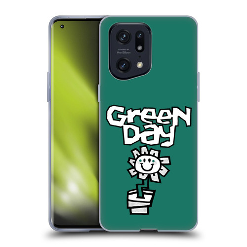 Green Day Graphics Flower Soft Gel Case for OPPO Find X5 Pro