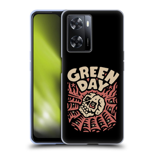 Green Day Graphics Skull Spider Soft Gel Case for OPPO A57s