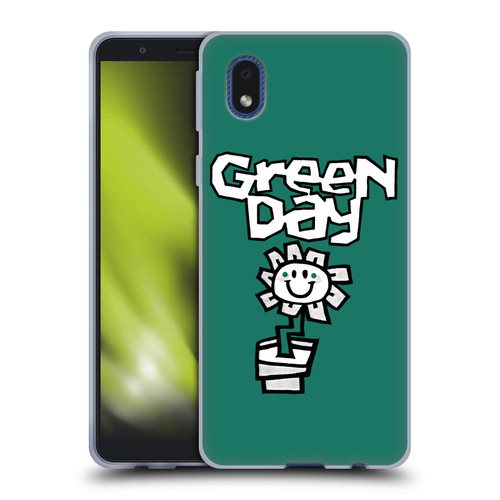 Green Day Graphics Flower Soft Gel Case for Samsung Galaxy A01 Core (2020)