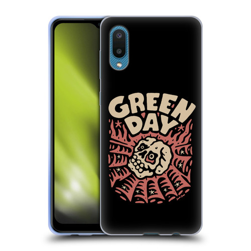 Green Day Graphics Skull Spider Soft Gel Case for Samsung Galaxy A02/M02 (2021)