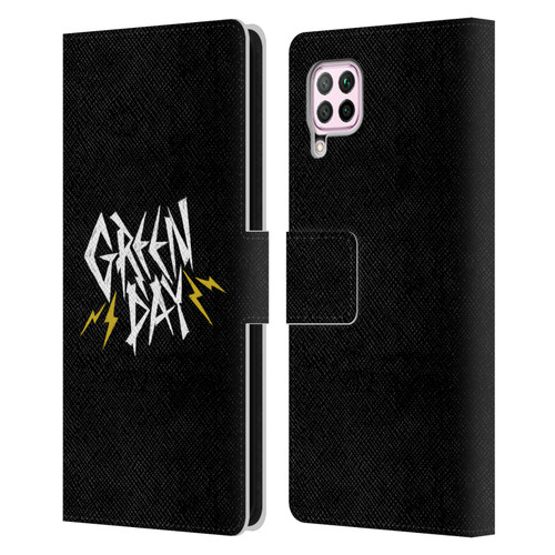 Green Day Graphics Bolts Leather Book Wallet Case Cover For Huawei Nova 6 SE / P40 Lite