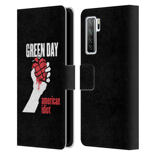 Green Day Graphics American Idiot Leather Book Wallet Case Cover For Huawei Nova 7 SE/P40 Lite 5G
