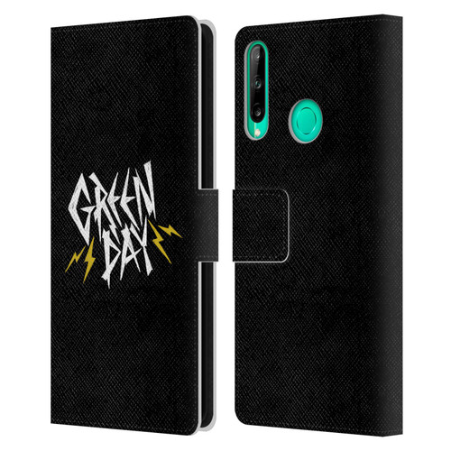 Green Day Graphics Bolts Leather Book Wallet Case Cover For Huawei P40 lite E