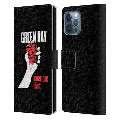 Green Day Graphics American Idiot Leather Book Wallet Case Cover For Apple iPhone 12 Pro Max