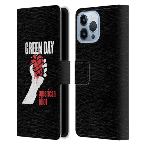 Green Day Graphics American Idiot Leather Book Wallet Case Cover For Apple iPhone 13 Pro Max
